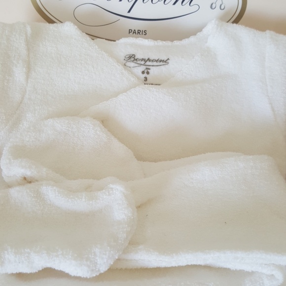 Bonpoint Size 3 months 2 piece Terry Baby Footie - Picture 2 of 8